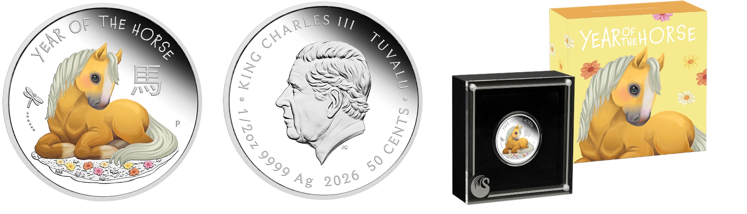 Baby馬１／２英兩彩色精鑄銀幣 萌力全開！